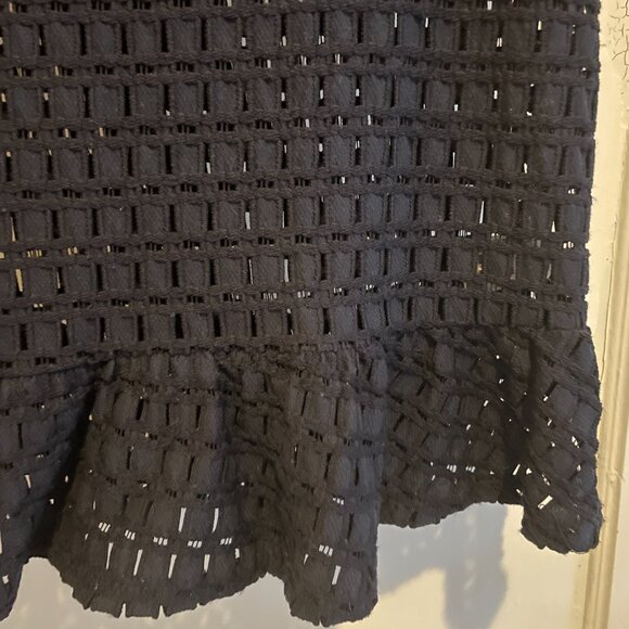 Crown and Ivy | Women’s Navy Eyelet Top | XS - Picture 3 of 6